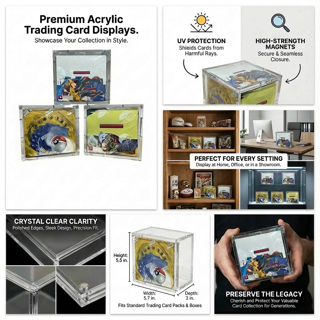 Magnetic Acrylic *Booster Box* Protective Case