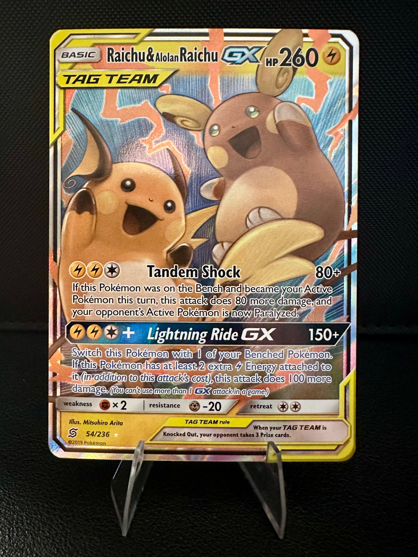 Raichu & Alolan Raichu GX - 54/236