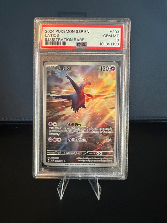 PSA 10 - Latios SIR #203 EN (Surging Sparks)