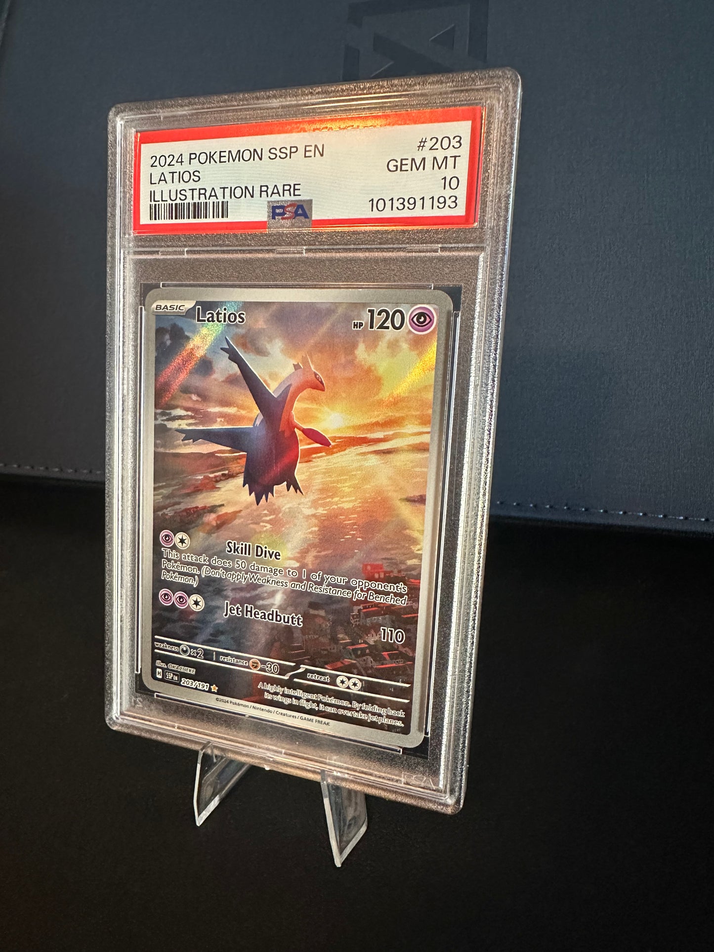 PSA 10 - Latios SIR #203 EN (Surging Sparks)