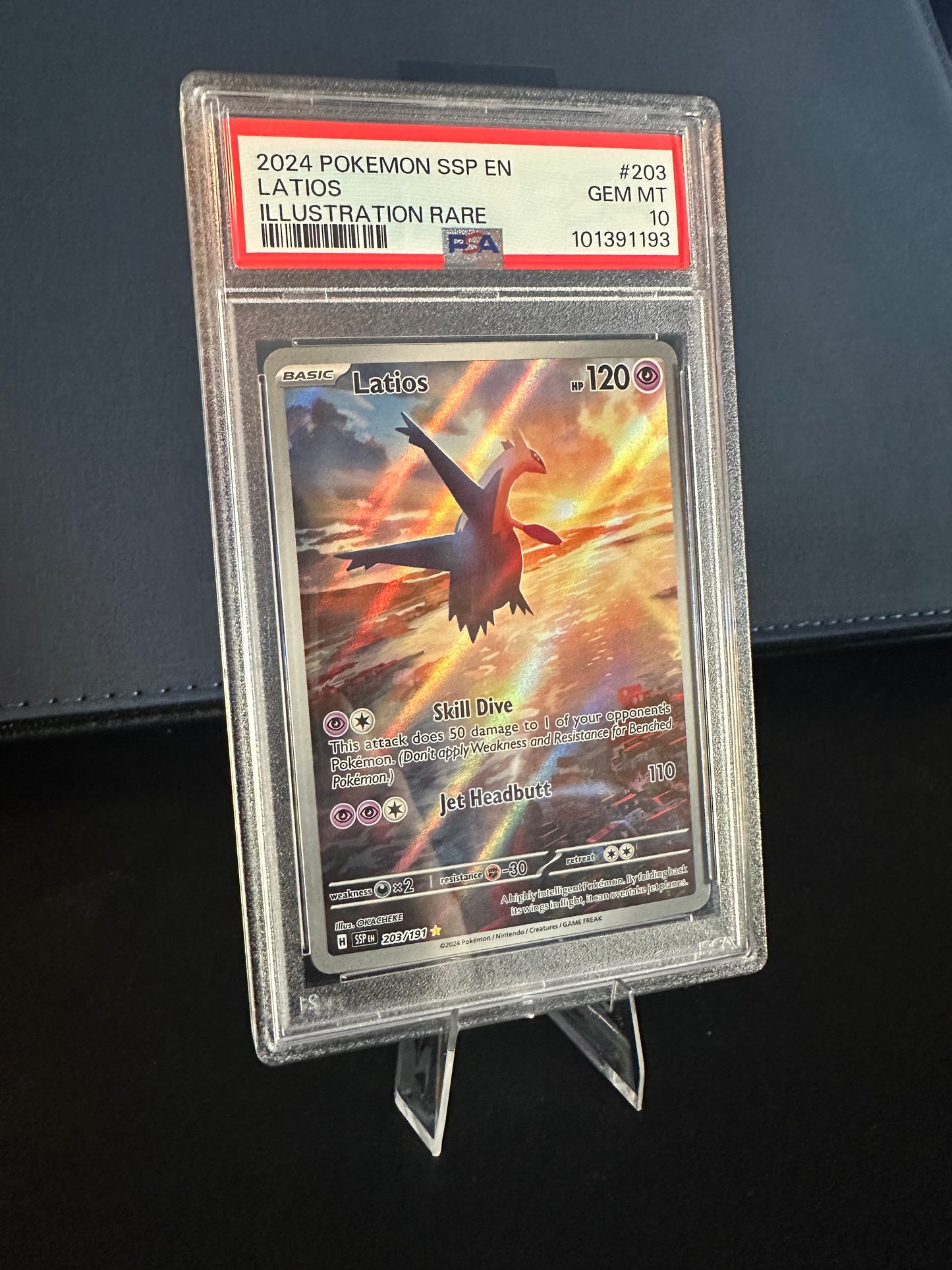 PSA 10 - Latios SIR #203 EN (Surging Sparks)